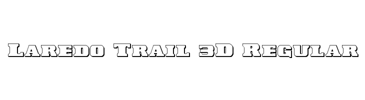 Laredo Trail 3D Regular  لخطوط تنزيل
