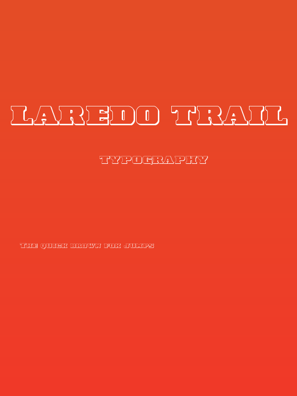 Laredo Trail 3D Regular Poster