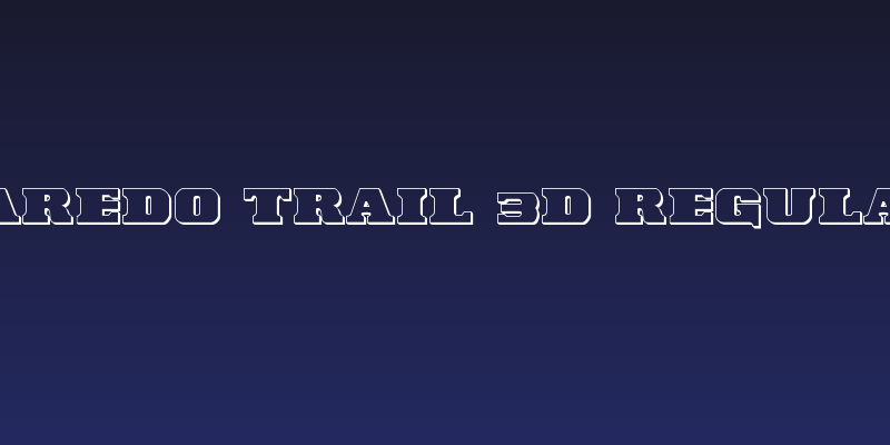Laredo Trail 3D Regular Social Header