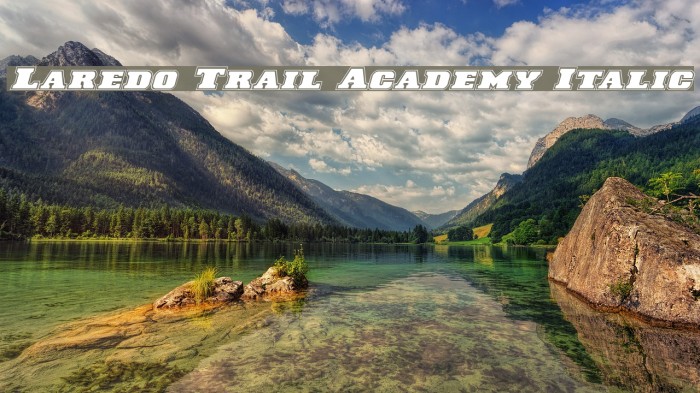 Laredo Trail Academy Italic Font examples