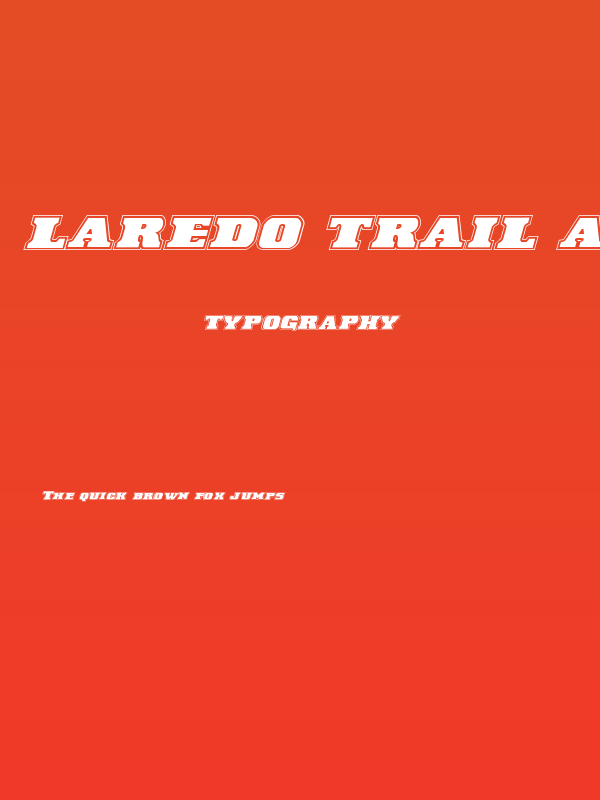 Laredo Trail Academy Italic Poster