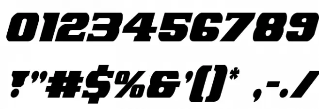 Laredo Trail Condensed Italic Font OTHER CHARS