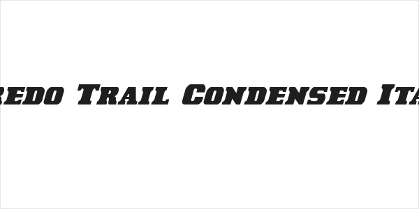Laredo Trail Condensed Italic Logo