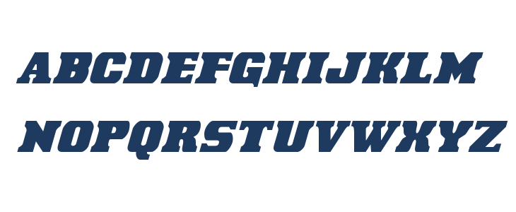 Laredo Trail Condensed Italic Lowercase