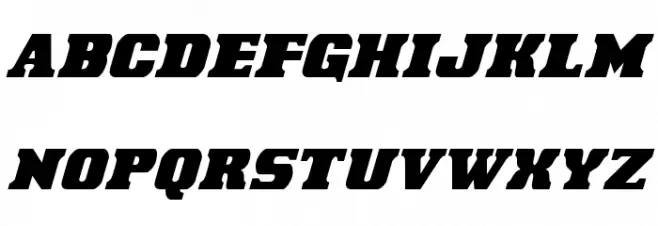 Laredo Trail Condensed Italic 字体 小写