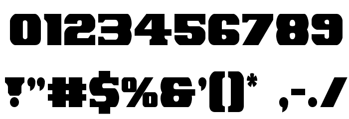 Laredo Trail Condensed Font OTHER CHARS