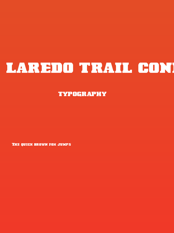 Laredo Trail Condensed Poster