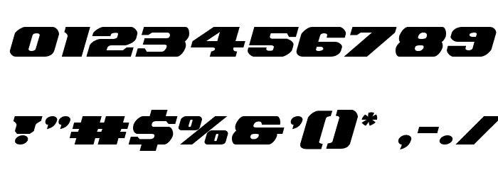 Laredo Trail Expanded Italic Font OTHER CHARS