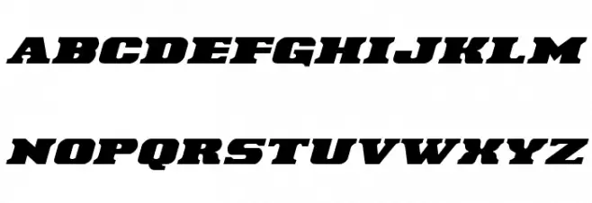 Laredo Trail Expanded Italic Шрифта ВЕРХНИЙ