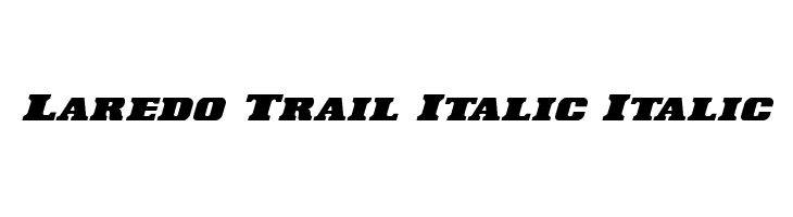 Laredo Trail Italic Italic Font