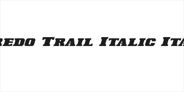 Laredo Trail Italic Italic Logo