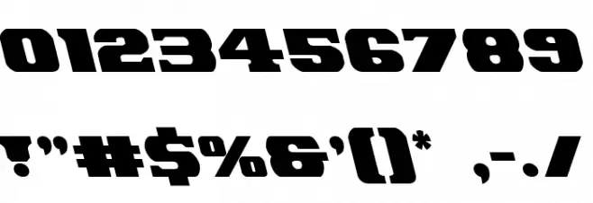 Laredo Trail Leftalic Font OTHER CHARS