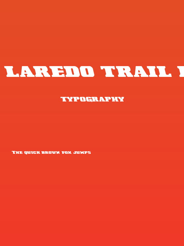 Laredo Trail Leftalic Poster