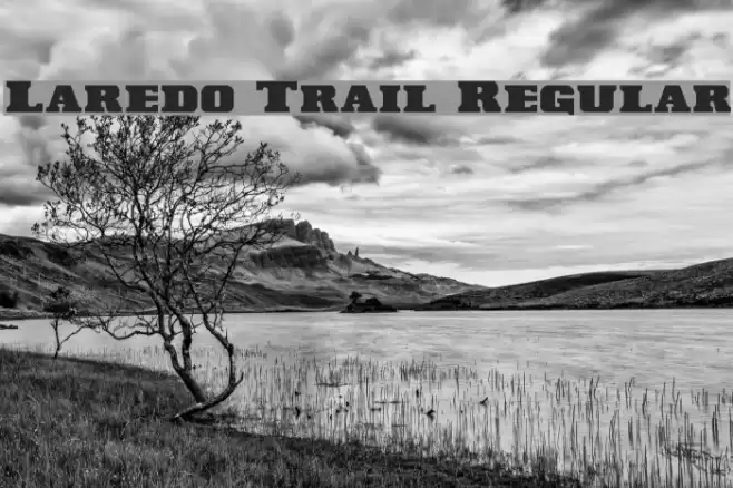 Laredo Trail Regular Font examples