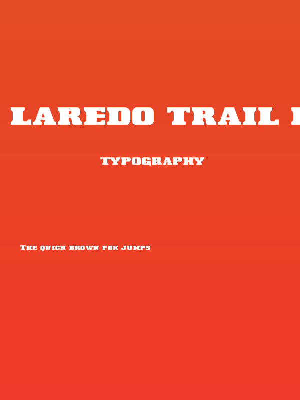 Laredo Trail Regular Poster