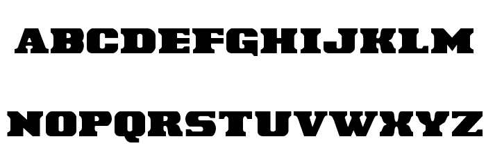 Laredo Trail Regular Font LOWERCASE