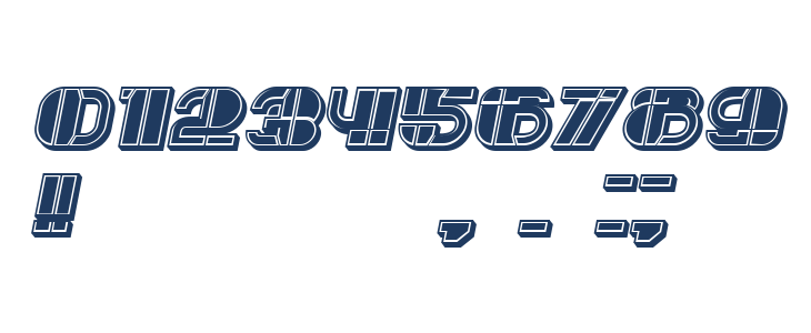 Large Filled Italic Other Characters