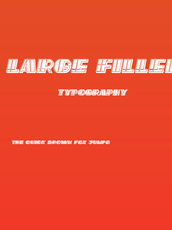 Large Filled Italic Poster