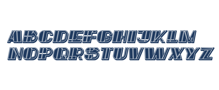 Large Filled Italic Lowercase