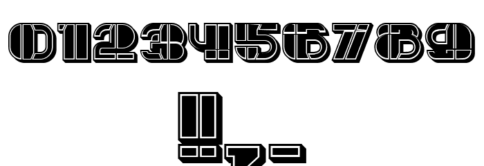 Large Filled Regular Font OTHER CHARS