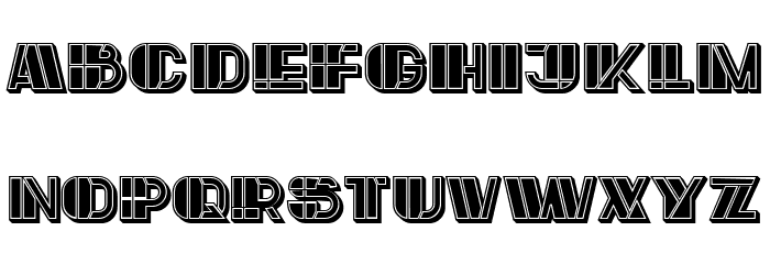 Large Filled Regular Font LOWERCASE