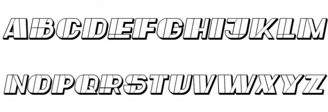 Large Italic Fonte MAIÚSCULAS
