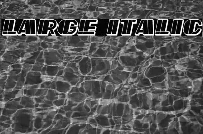 Large Italic Font examples