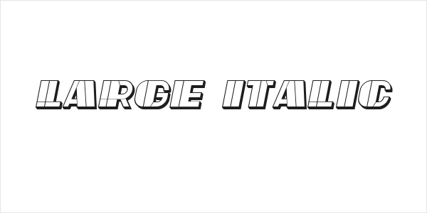Large Italic Logo