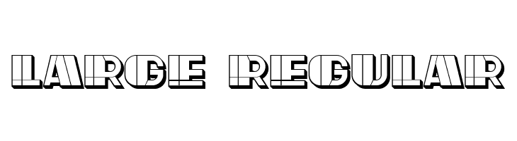 Large Regular  font caratteri gratis