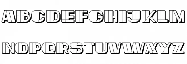 Large Regular Шрифта ВЕРХНИЙ