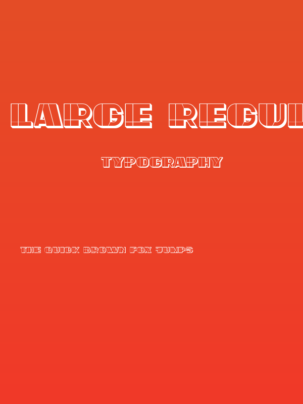 Large Regular Poster