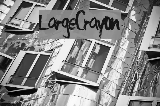 LargeCrayon Font examples