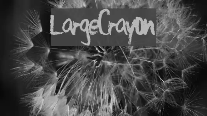 LargeCrayon Font examples