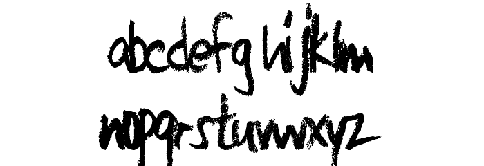 LargeCrayon Шрифта строчной