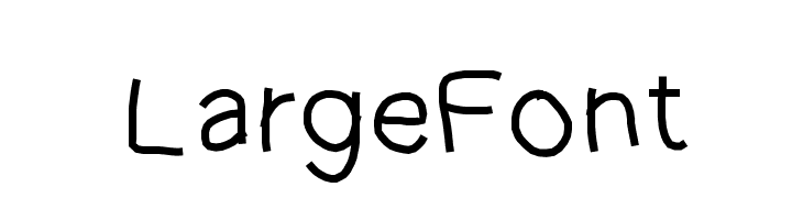 LargeFont  Frei Schriftart Herunterladen