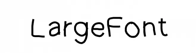 LargeFont  Frei Schriftart Herunterladen