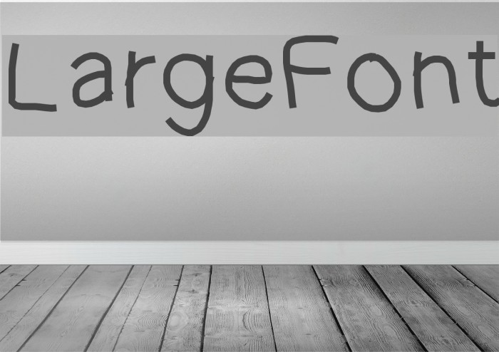 LargeFont Шрифта examples