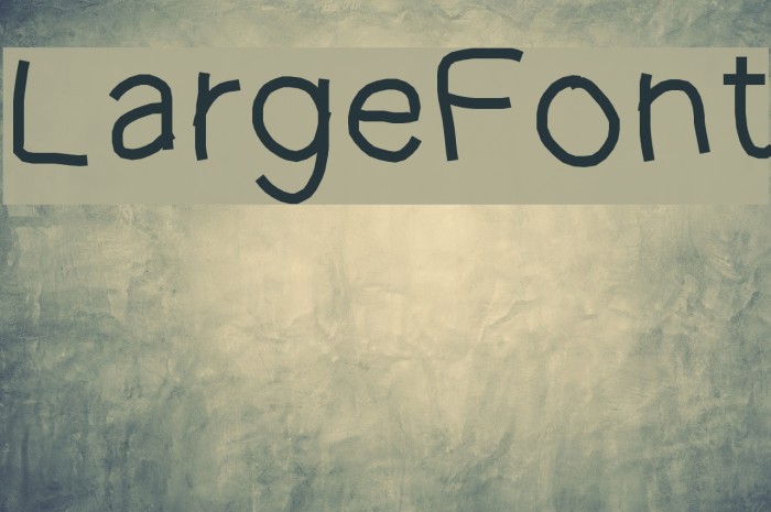 LargeFont Шрифта examples
