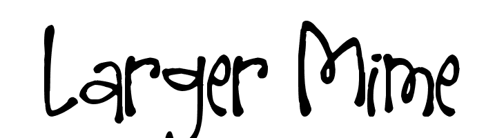 Larger Mime  Fuentes Gratis Descargar