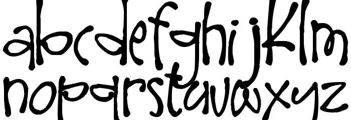 Larger Mime Font LOWERCASE