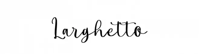 Larghetto  नि: शुल्क फ़ॉन्ट्स डाउनलोड