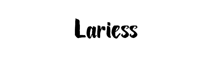 Lariess  Descarca Fonturi Gratis