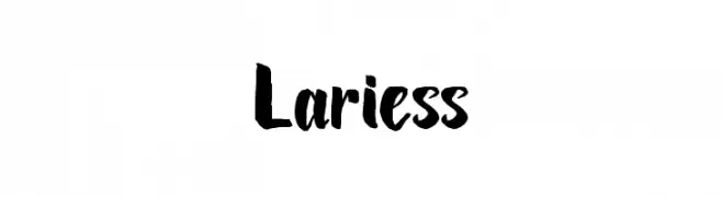 Lariess  Скачать бесплатные шрифты