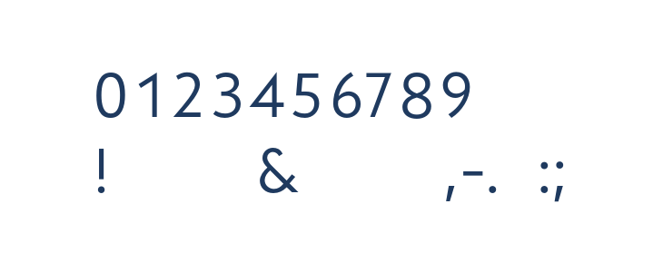 LarimarSansRegular Other Characters