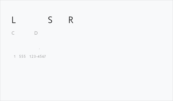 LarimarSansRegular Business Card