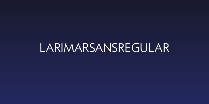 LarimarSansRegular Social Header
