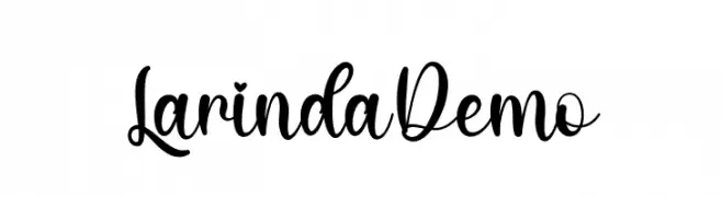 Larinda Demo  Frei Schriftart Herunterladen