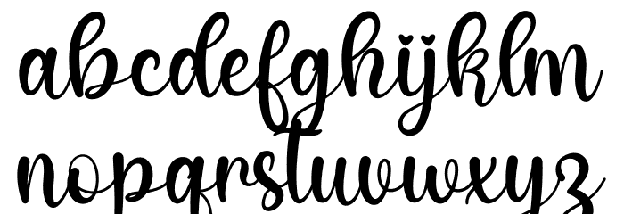 Larinda Demo Font LOWERCASE