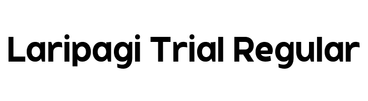 Laripagi Trial Regular  font caratteri gratis