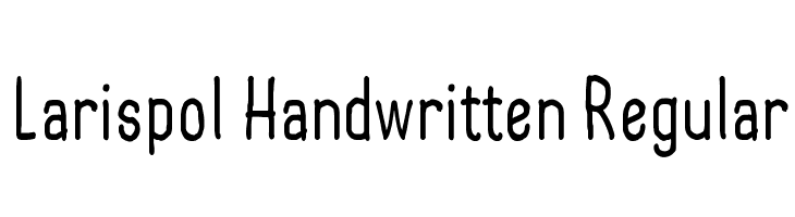 Larispol Handwritten Regular  Descarca Fonturi Gratis